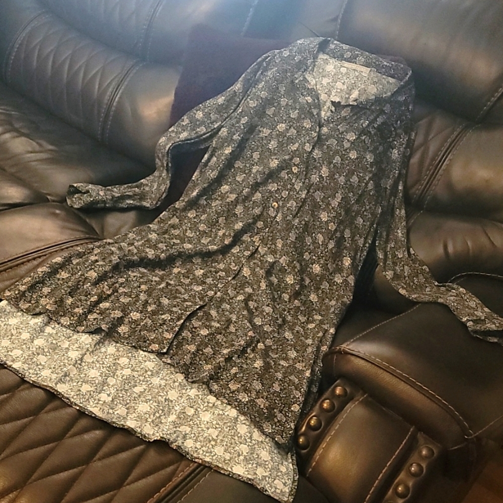 Button down tunic dress